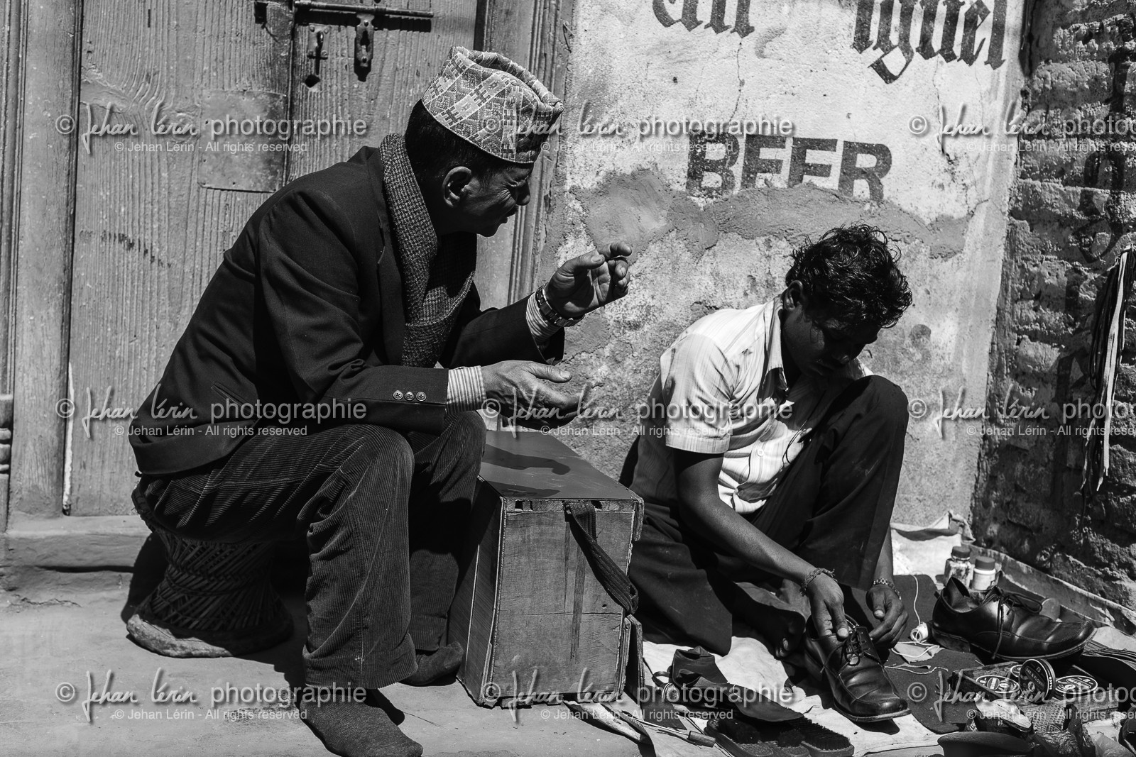 Cireur de chaussures - Kathmandu (1300m)