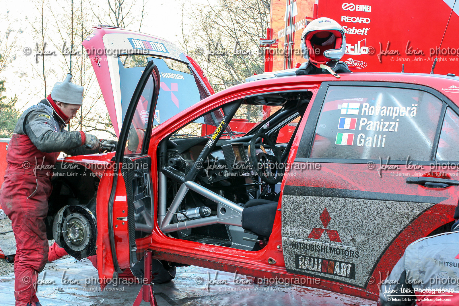 Rallye Monte-Carlo 2005 - test hivernal Mitsubishi par Gilles Panizzi